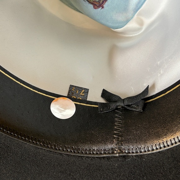 Stetson Size 7.5 Black Vintage 4X Beaver Cowboy Western Felt Hat - Picture 11 of 15